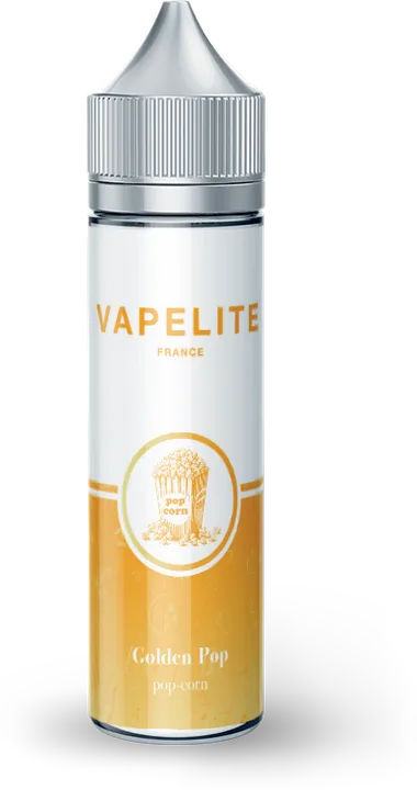 E-liquide Vapelite Golden Pop, flacon de 50 ml