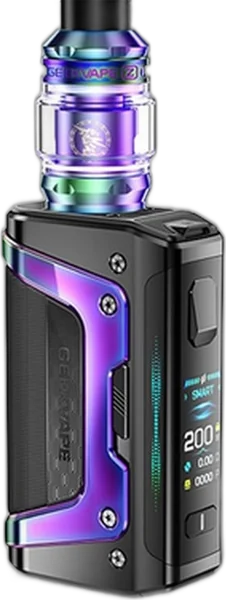 Geekvape Aegis Legend 5 avec clearomiseur Z, coloris Aurora Rainbow